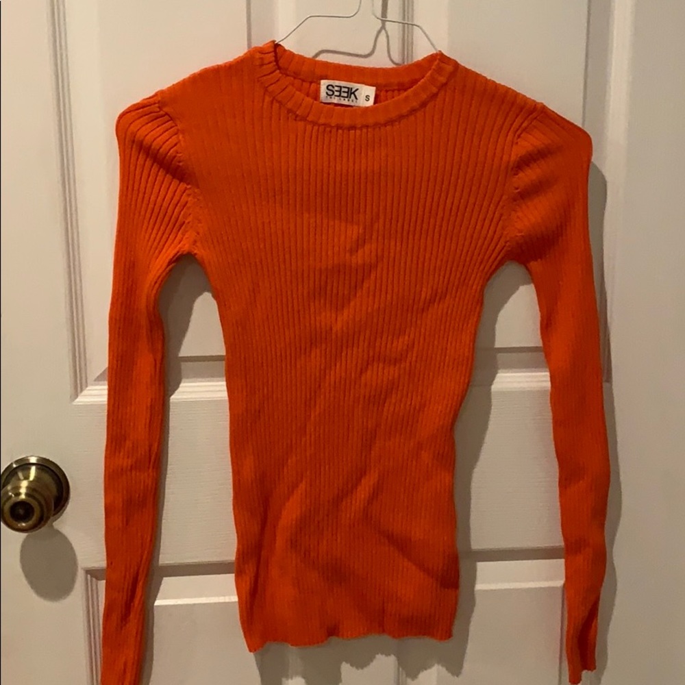 LF seek the label orange long sleeve
